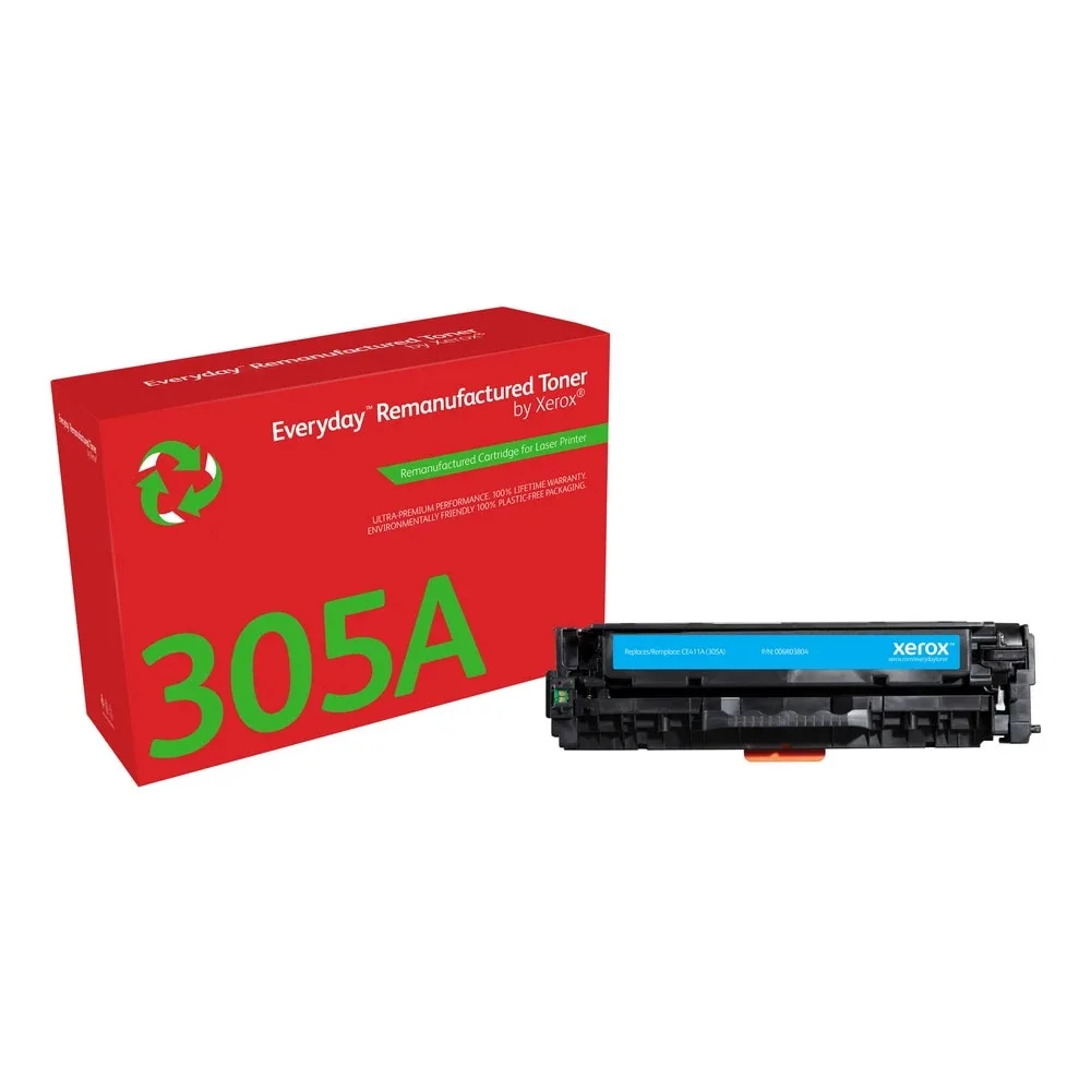 Xerox 006R03804 Cyan Toner Cartridge Equivalent to Hp 305A for Color Laserjet