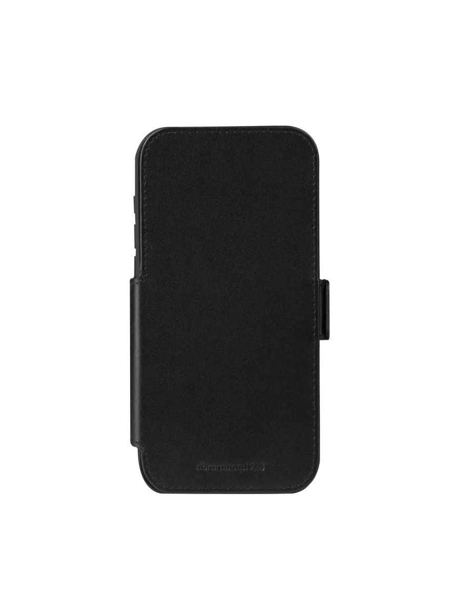 dbramante1928 Copenhagen - Flip cover for mobile phone - full-grain leather - black - for Apple iPhone 17 Pro, 18 Pro