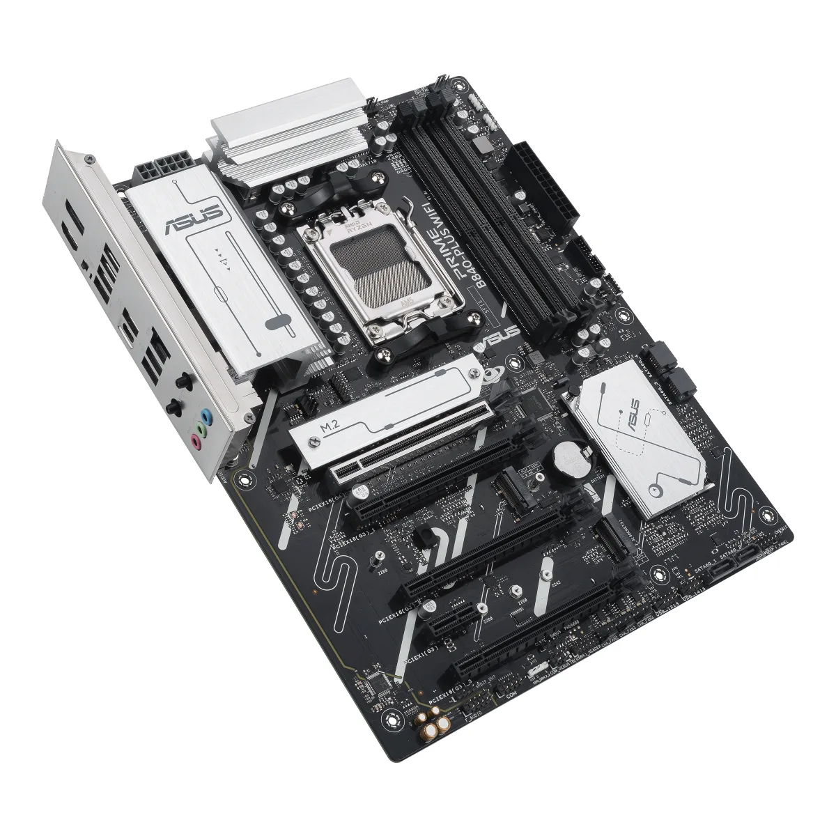 ASUS PRIME B840-PLUS WIFI - Motherboard - ATX - Socket AM5 - AMD B840 Chipset - USB-C 3.2 Gen 1, USB 3.2 Gen 1 - 2.5 Gigabit LAN, Bluetooth, Wi-Fi 6E - onboard graphics (CPU required) - HD Audio (8-channel)