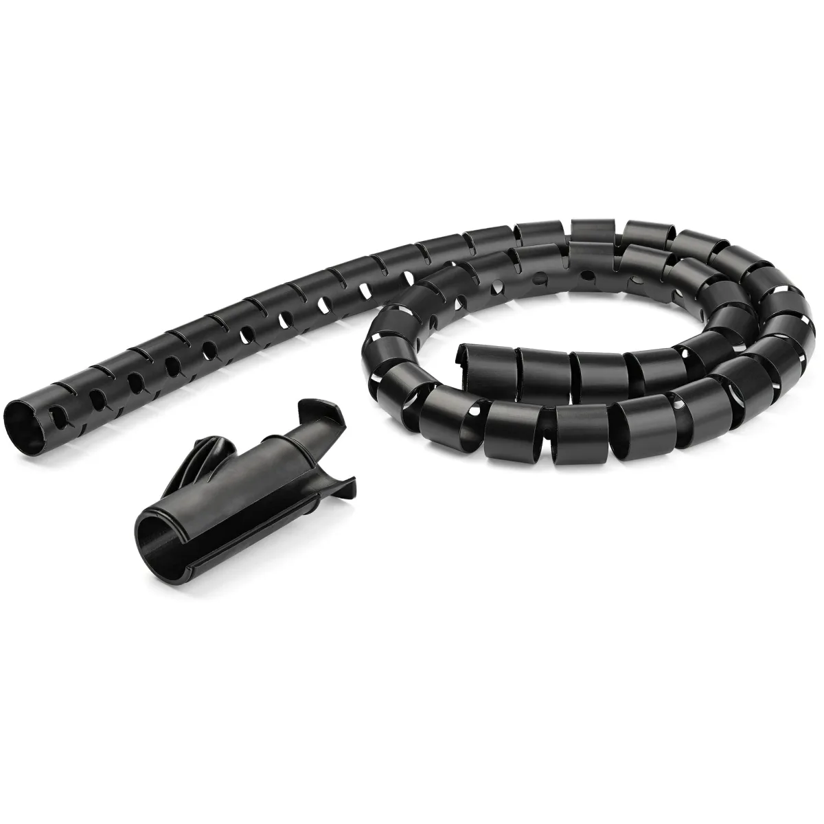 Startech 1.5m (4.9ft) Cable Management Sleeve - Spiral - 1.8" (45mm) Diameter - W/ Cable Loading Tool (CMSCOILED3)