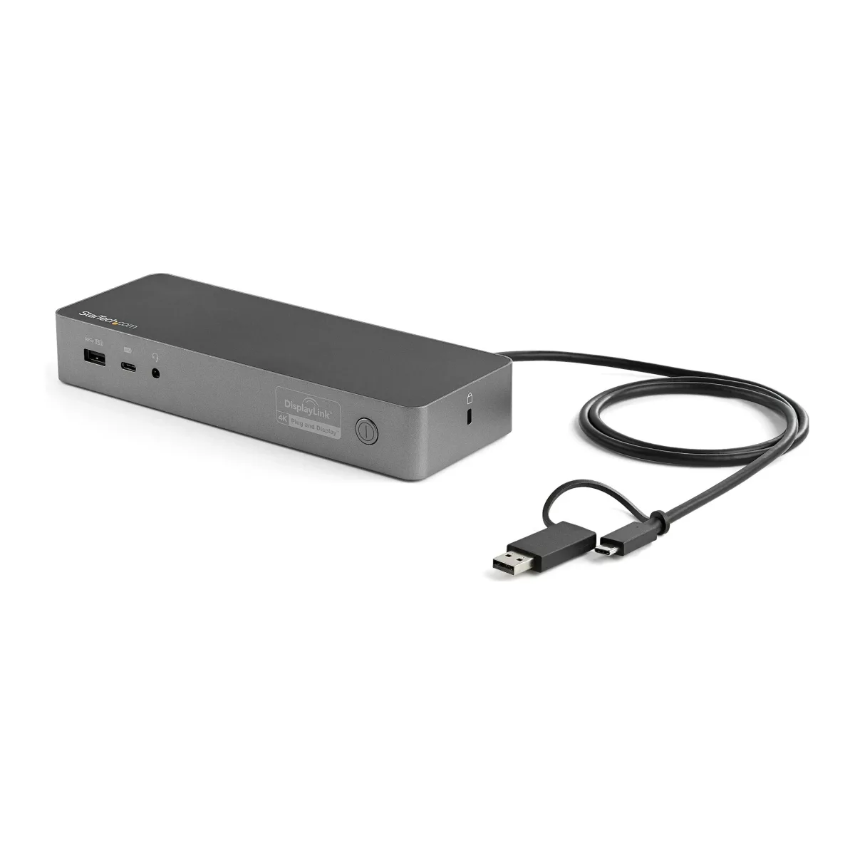 Startech USB-C & USB-A Dock, Hybrid Universal Laptop Docking Station with 100W Power Delivery, Dual Monitor 4K 60Hz HDMI & DisplayPort, 4x USB 3.1 Gen 1 Hub, Gigabit Ethernet (GbE) - Hybrid USB Type-C Dock (DK30C2DPEPUE) - Docking station - USB-C - 2 x HDMI, 2 x DP - 1GbE - 170 Watt - United Kingdom, Europe