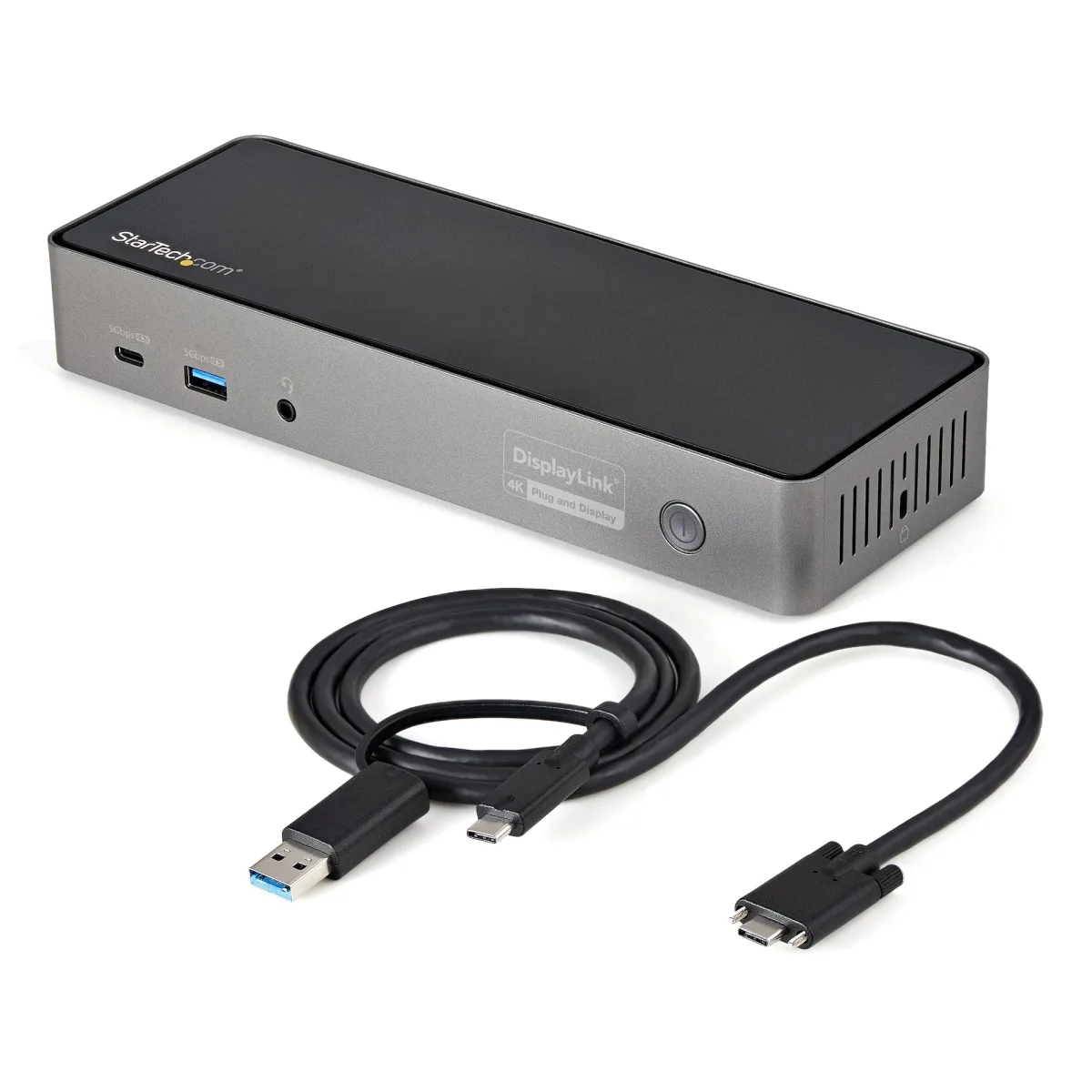 Startech USB-C & USB-A Dock, Hybrid Universal Triple Monitor Laptop Docking Station w/ DisplayPort & HDMI 4K 60Hz, 85W Power Delivery, 6x USB Hub, Ethernet, Audio, USB 3.1 Gen 2 10Gbps - Multi-Monitor Dock (DK31C3HDPDUE) - Docking station - USB-C - 3 x HDMI, 3 x DP - 1GbE - 85 Watt