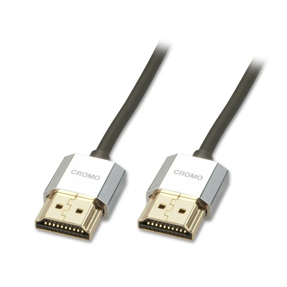 Lindy 41671 1M Cromo Slim HDMI Cable with Ethernet