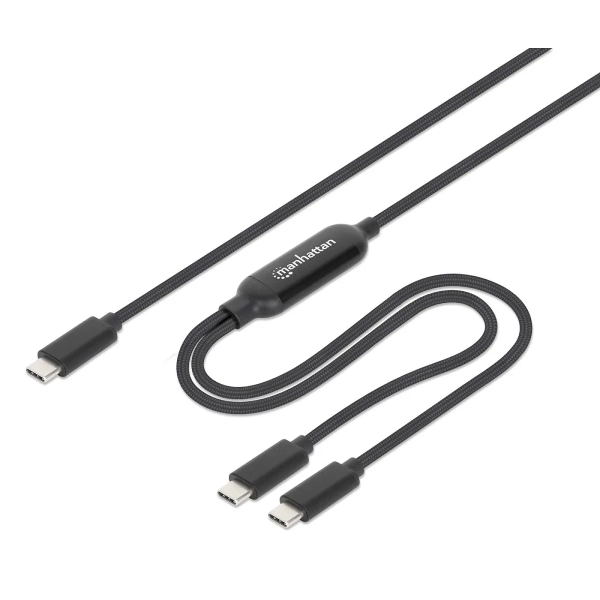 Manhattan 355810 Dual USB-C Cable Charging Cable -2M 100W Male/Male