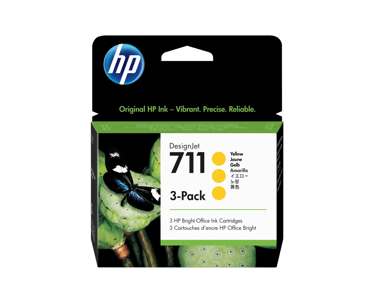 HP 711 - CZ136A - 1 x Yellow - Ink cartridge