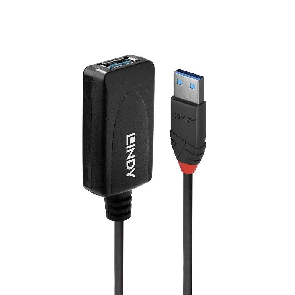 Lindy 43155 5M USB 3.0 Active Extension Cbl Type a Male/Type a Female