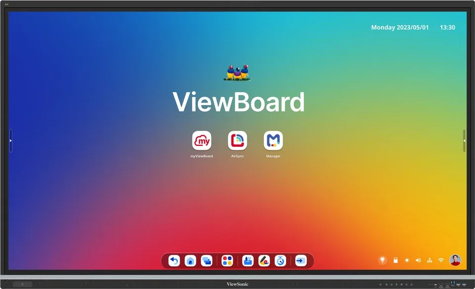 ViewSonic ViewBoard IFP7551-3C - 75" Diagonal Class (74.5" viewable) - IFP51 Series LED-backlit LCD display - interactive - with touchscreen (multi touch) / 8-microphone array / optional slot-in PC capability - 4K UHD (2160p) 3840 x 2160 - Direct LED