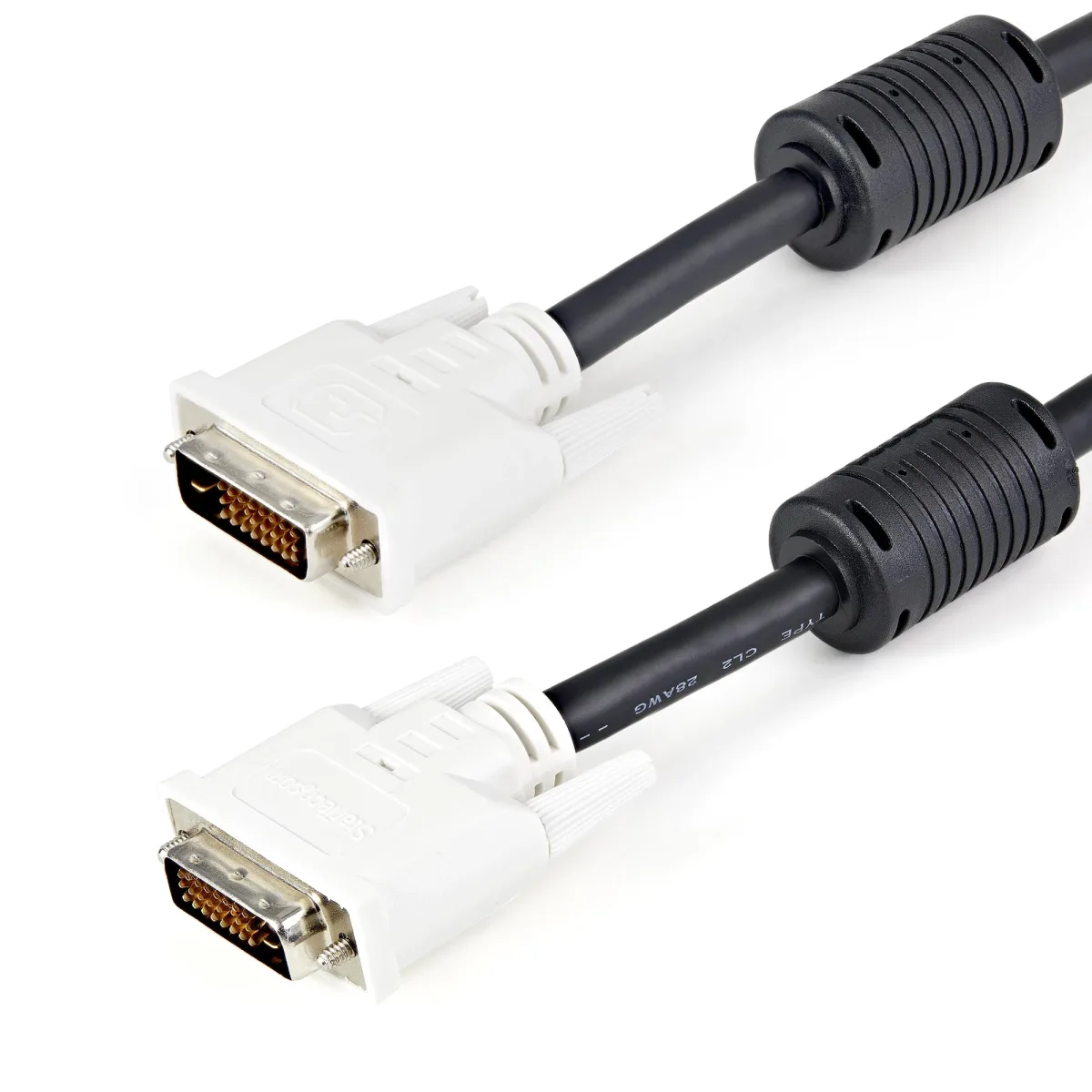 StarTech 1m DVID Dual Link Cable M/M - DVI cable - dual link - DVI-D (M) to DVI-D (M) - 1 m - thumbscrews - black
