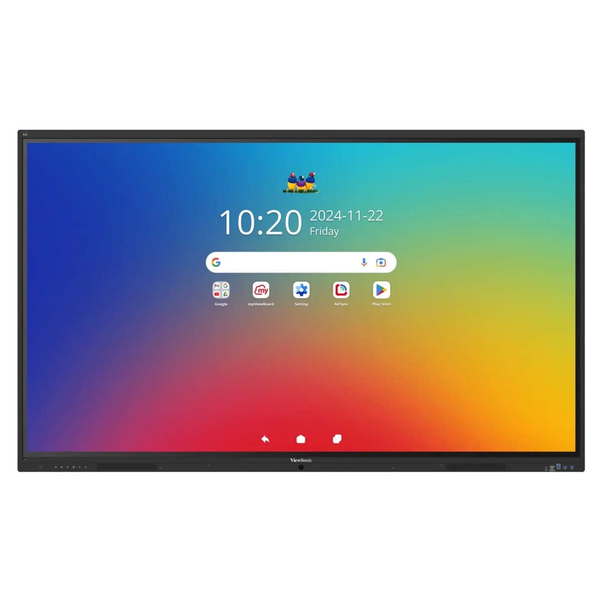 ViewSonic ViewBoard IFP7541-1-1C - 75" Diagonal Class (74.6" viewable) - IFP41-1 Series LED-backlit LCD display - interactive - with touchscreen (multi touch) / 8-microphone array / optional slot-in PC capability - 4K UHD (2160p) 3840 x 2160 - Direct LED