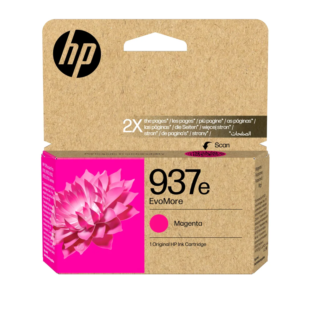 HP 937E EVOMORE MAGENTA ORIGINAL INK CARTRIDGE