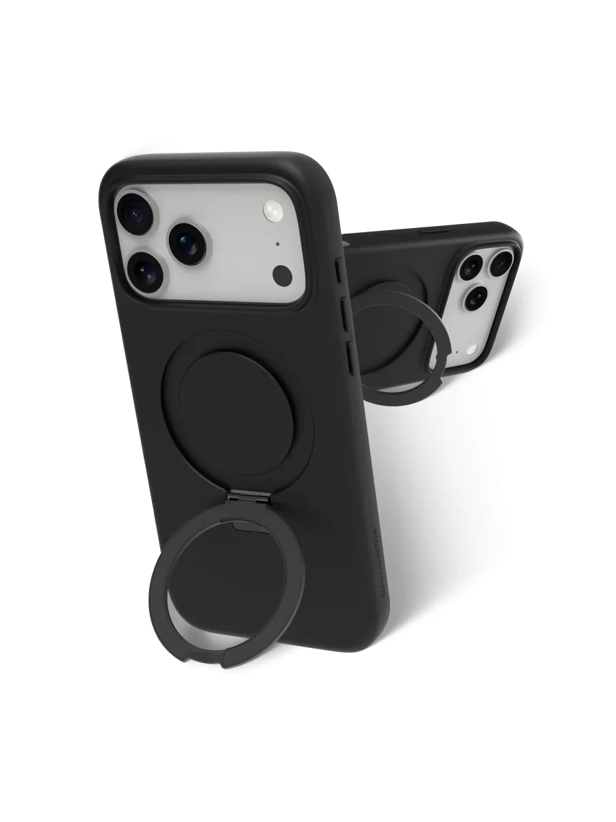 dbramante1928 Iceland Ultra - Protective cover for mobile phone - MS kick - MagSafe compatibility - D3O, plastic - black - for Apple iPhone 17 Pro Max, 18 Pro Max