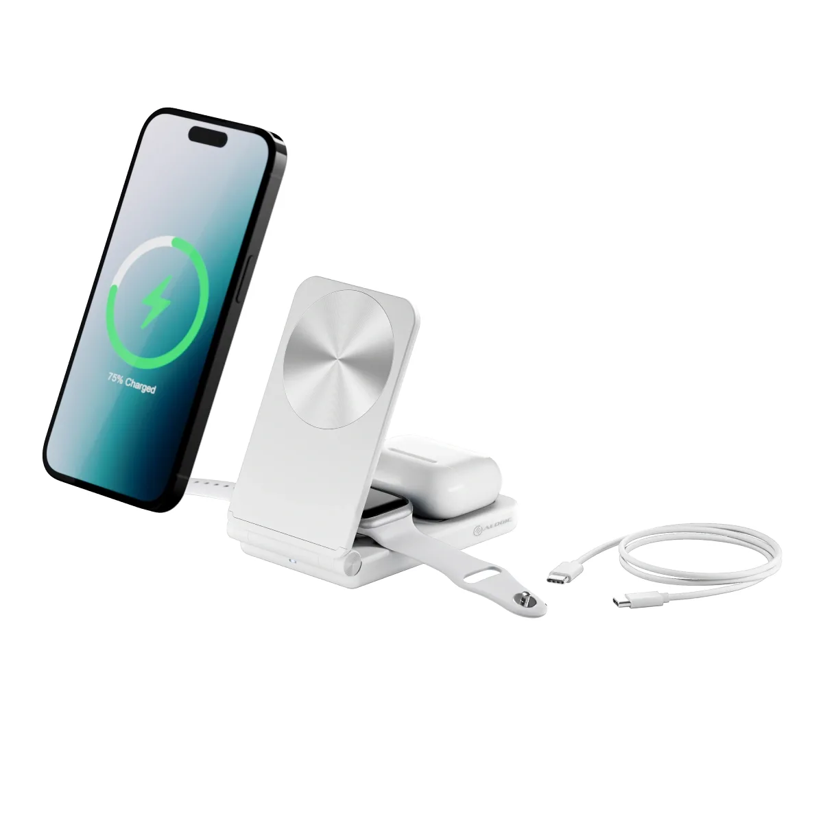 YOGA 3 IN 1 WIRELESS CHARGING STAND - WHITE