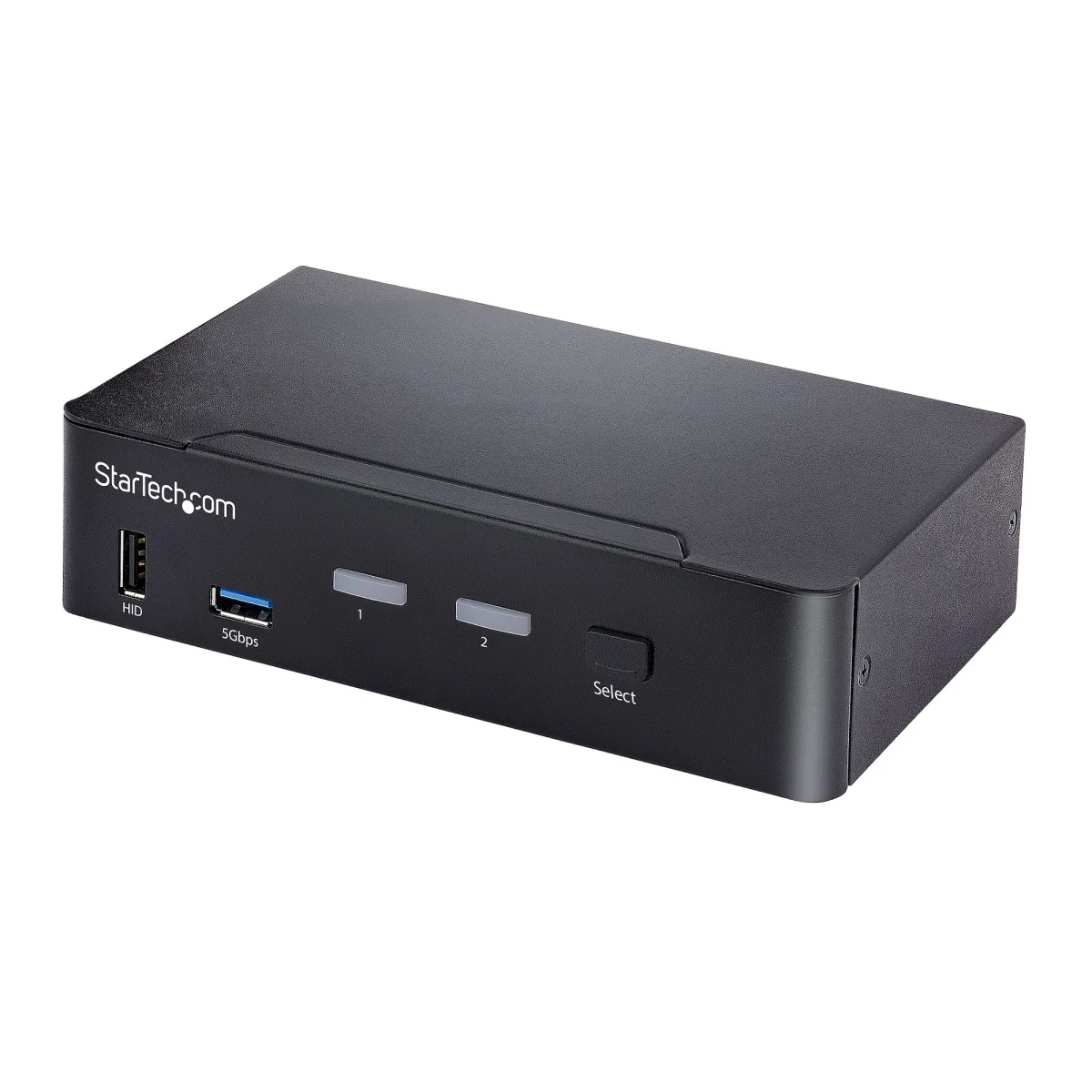 Startech USB C KVM Switch, 2 Port DisplayPort KVM w/ 4K 60Hz UHD HDR Video, 3.5mm Audio, USB Type C KVM Switch, 4x USB HID and 2x USB A 3.2 Gen 1 5Gbps Hub, Thunderbolt 3/4 Compatible - Hot Key Switching (SV231DPUCA) - KVM / audio / USB switch - 2 x KVM / audio / USB - desktop - TAA Compliant