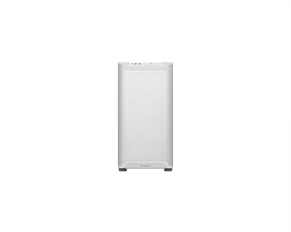 be quiet! BGW75 Pure Base 501 Airflow Window White Mid Tower Gaming Case, 1 x USB Type-C / 2 x USB 3.0, Sleek Front Panel and Airflow Cover, Water Cooling Ready,  2 x Pre-Installed Pure Wings 3 140mm Fans, ATX / M-ATX / Mini-ITX Compatible
