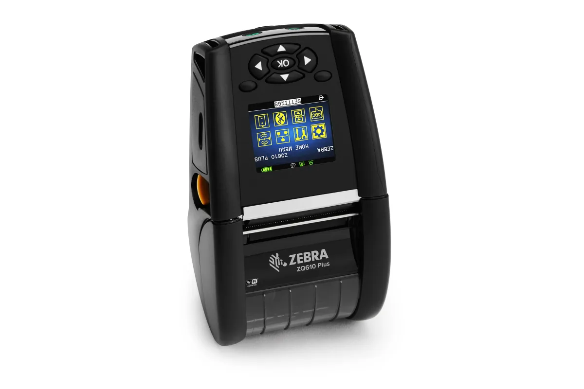 Zebra ZQ61-AUFAE14-00 DT Printer ZQ610 Plus 2"/48MM En/Lat Fonts BT 4.X Lin. Platen