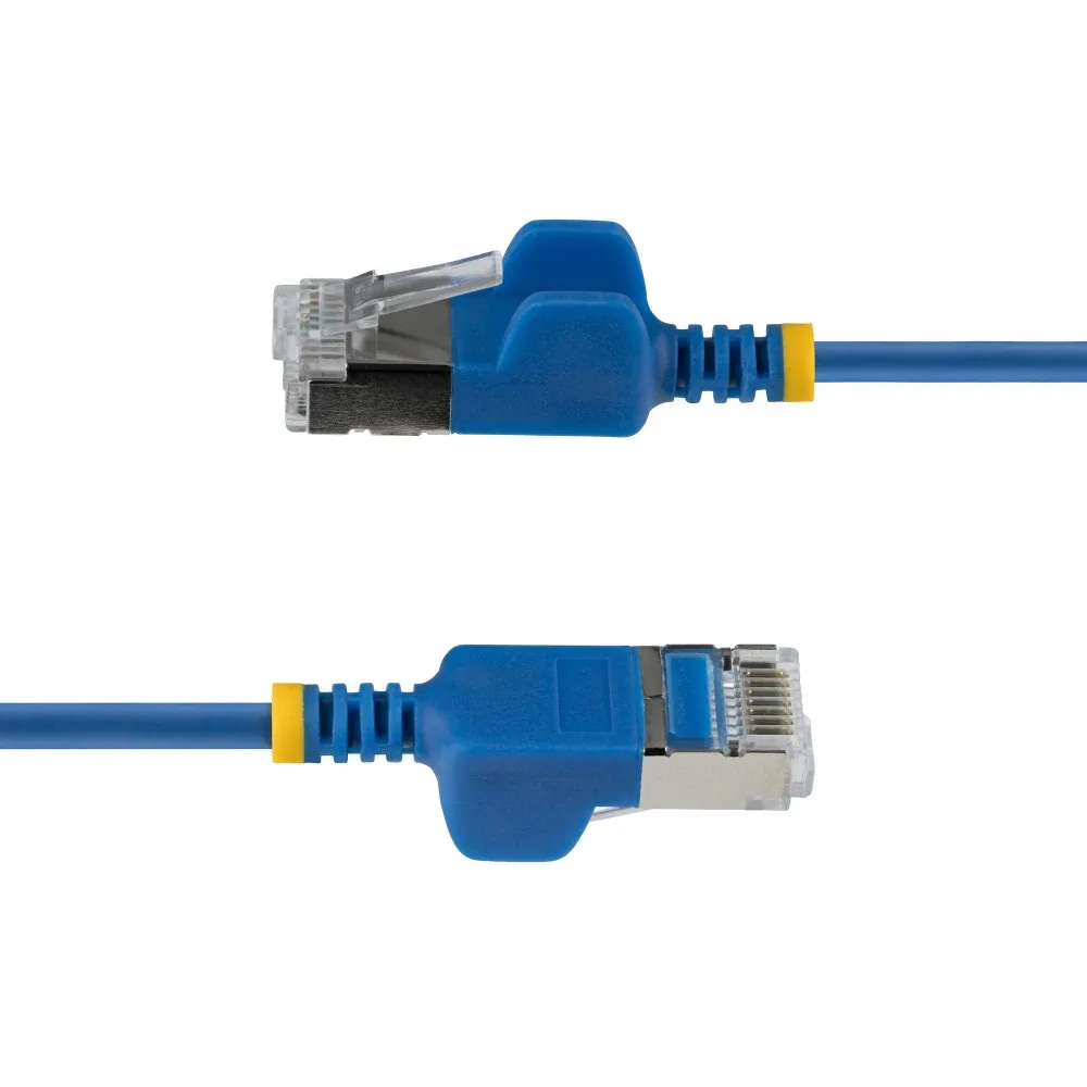 Startech - Patch cable - RJ-45 (M) to RJ-45 (M) - 2 m - 3.7 mm - U/FTP - CAT 6a - snagless, ultra-slim, stranded copper - blue
