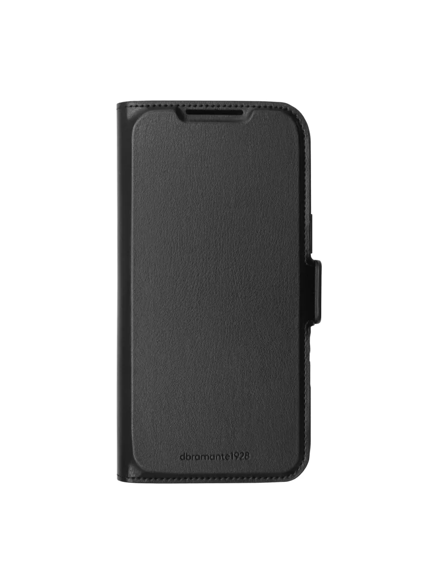 dbramante1928 Oslo Pro - Flip cover for mobile phone - polyurethane (PU), plastic - black - for Apple iPhone 17 Pro Max, 18 Pro Max