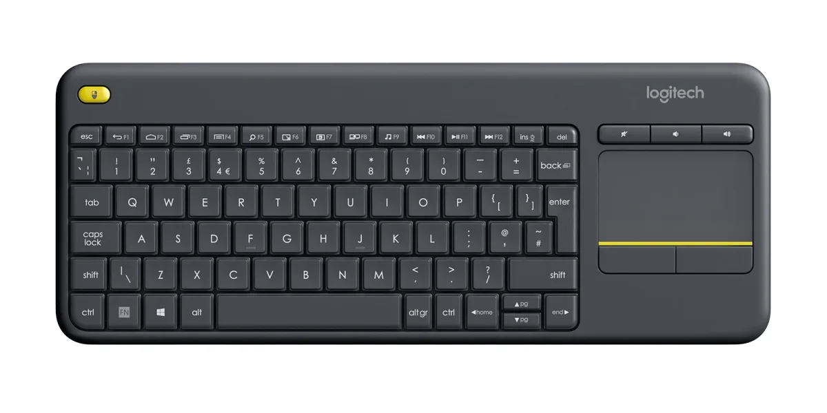 Logitech 920-007133 Wireless Touch Keybrd K400 Plus Black