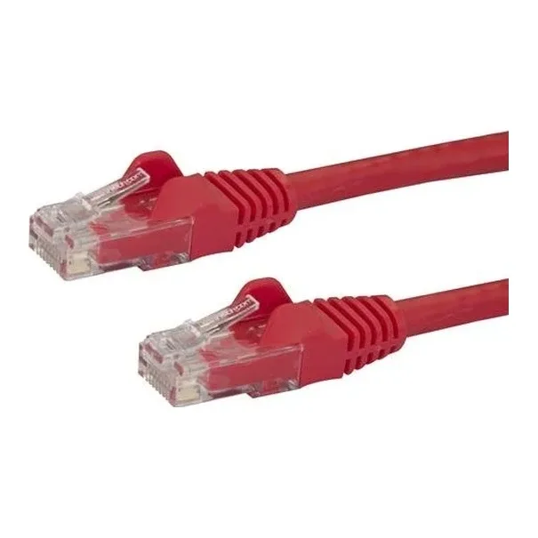 Startech 2m CAT6 Ethernet Cable, 10 Gigabit Snagless RJ45 650MHz 100W PoE Patch Cord, CAT 6 10GbE UTP Network Cable w/Strain Relief, Red, Wiring is UL Certified/TIA - Category 6 - 24AWG (N6PATC2MRD) - Patch cable - RJ-45 (M) to RJ-45 (M) - 2 m - UTP - CAT 6 - snagless - red