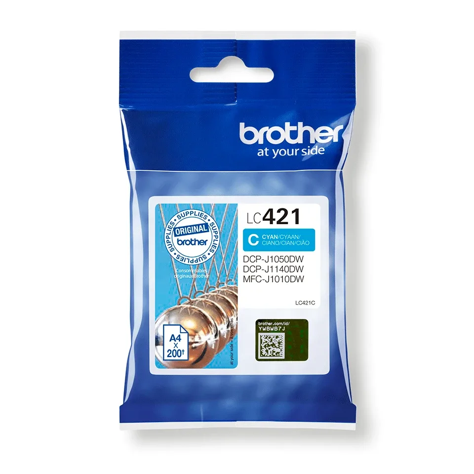 200-PAGE STANDARD CAPACITY CYAN INK CARTRIDGE FOR DCP-J1050DW MF