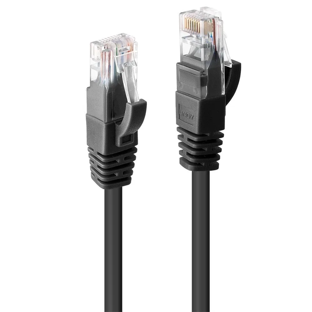 Lindy 48083 15M CAT6 U/Utp Snagless Gigabit Network Cable Black