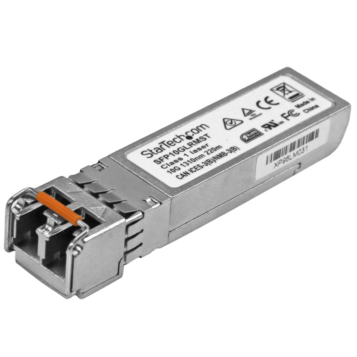 Startech Cisco SFP-10G-LRM Compatible SFP+ Module, 10GBASE-LRM, 10GbE MMF Optic Transceiver, LC Connector, 200m, 1310nm, DDM, Cisco Firepower, ASR9000, C9300, Mini GBIC Transceiver - Lifetime Warranty (SFP10GLRMST) - SFP+ transceiver module (equivalent to: Cisco SFP-10G-LRM) - 10GbE - 10GBase-LRM - LC multi-mode - up to 220 m - 1310 nm