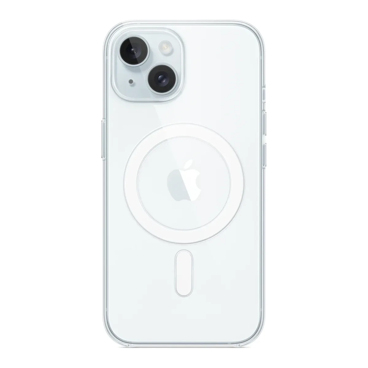 Apple - Back cover for mobile phone - MagSafe compatibility - polycarbonate - clear - for iPhone 15