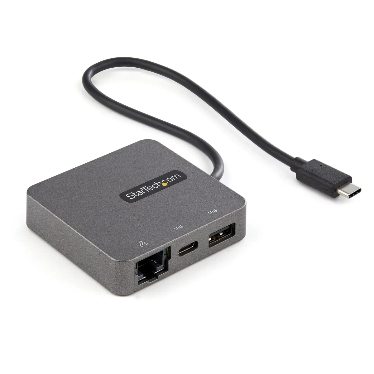 Startech USB-C Multiport Adapter - USB 3.1 Gen 2 Type-C Mini Dock - USB-C to 4K HDMI or 1080p VGA Video - 10Gbps USB-A USB-C, GbE - Portable Travel Laptop Dock - Works w/Thunderbolt 3 (DKT31CHVL)