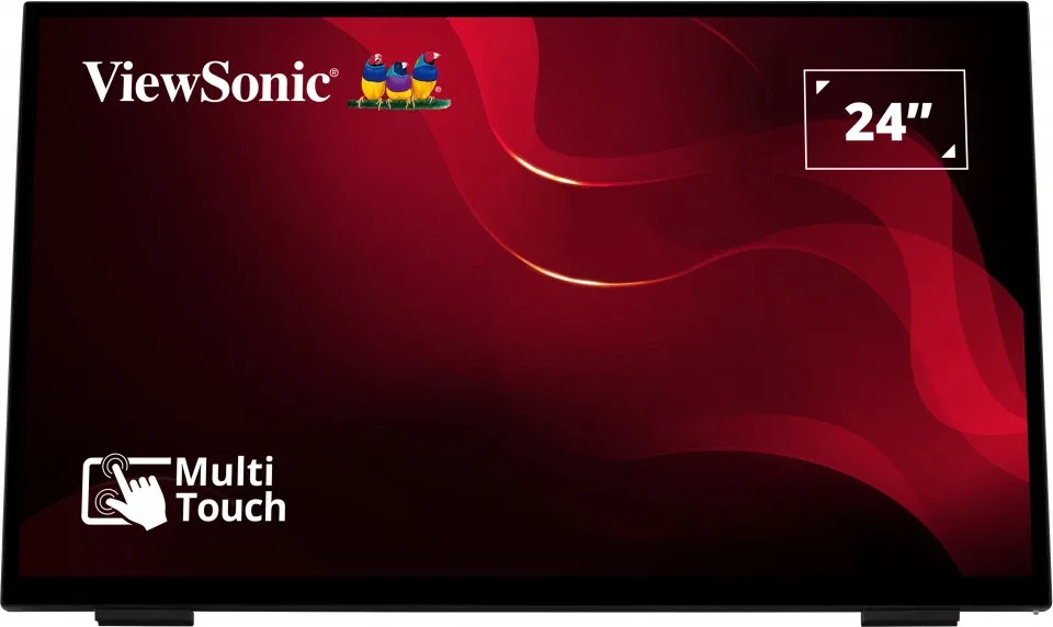 ViewSonic TD2465 - LED monitor - 24" (23.8" viewable) - touchscreen - 1920 x 1080 Full HD (1080p) @ 60 Hz - VA - 250 cd/m² - 3000:1 - 6.969 ms - HDMI, VGA, DisplayPort - speakers