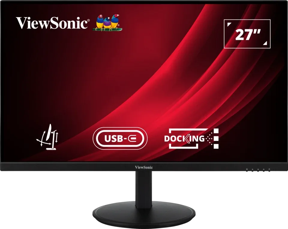 ViewSonic VG2709U-2K - LED monitor - 27" - 2560 x 1440 QHD @ 100 Hz - IPS - 350 cd/m² - 1000:1 - HDR10 - 4 ms - HDMI, DisplayPort, USB-C - speakers