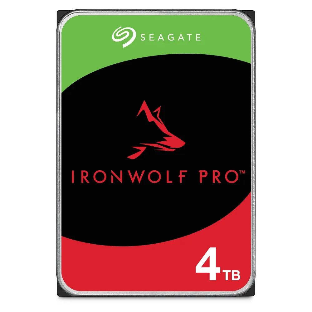 Seagate IronWolf Pro ST4000NT001 - Hard drive - 4 TB - internal - 3.5" - SATA 6Gb/s - 7200 rpm - buffer: 256 MB - with 3 years Seagate Rescue Data Recovery