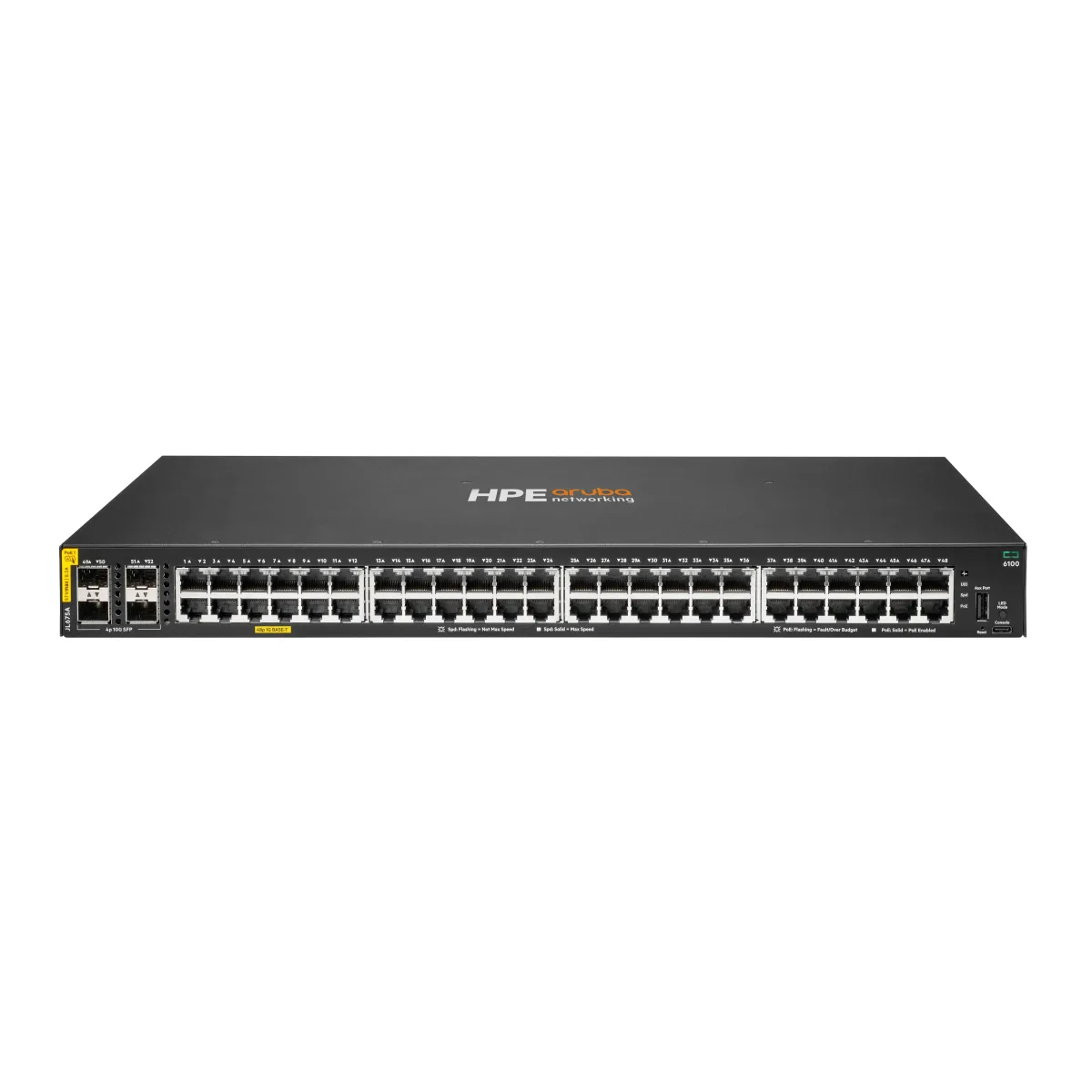 HPE ARUBA CX 6100 48G CL4 POE 4SFP+ 370W SWITCH