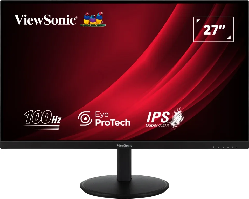 ViewSonic VG2709-2K-MHD-2 - LED monitor - 27" - 2560 x 1440 QHD @ 100 Hz - IPS - 350 cd/m² - 1000:1 - HDR10 - 4 ms - 2xHDMI, DisplayPort - speakers