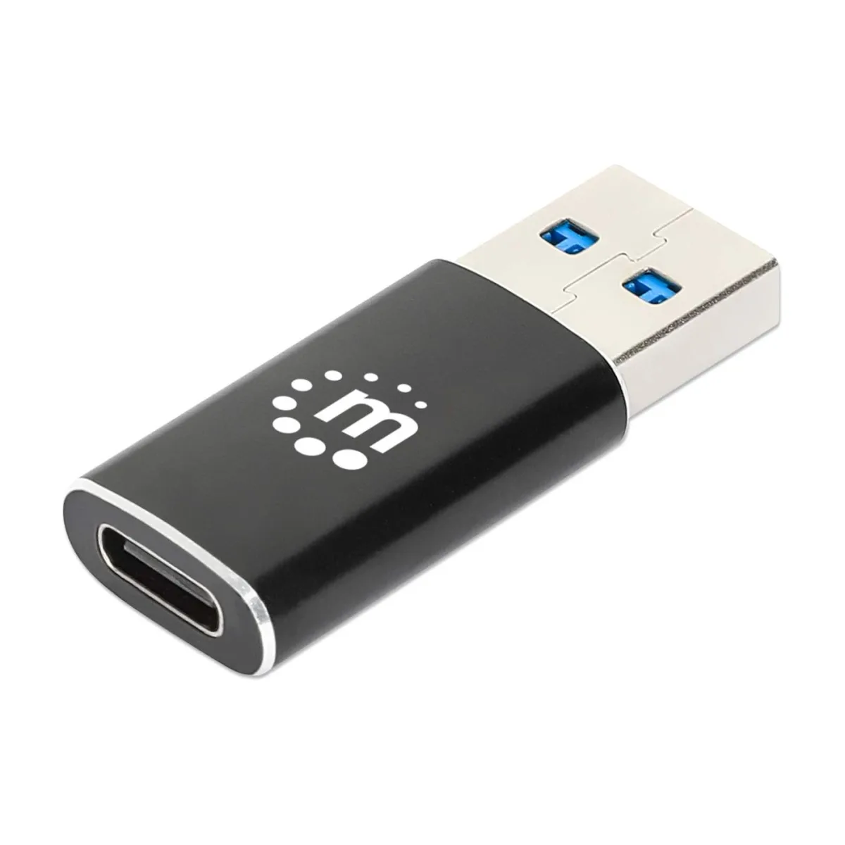 Manhattan 153980 USB-C to USB-A Adapter-female/Male 10GBPS Black