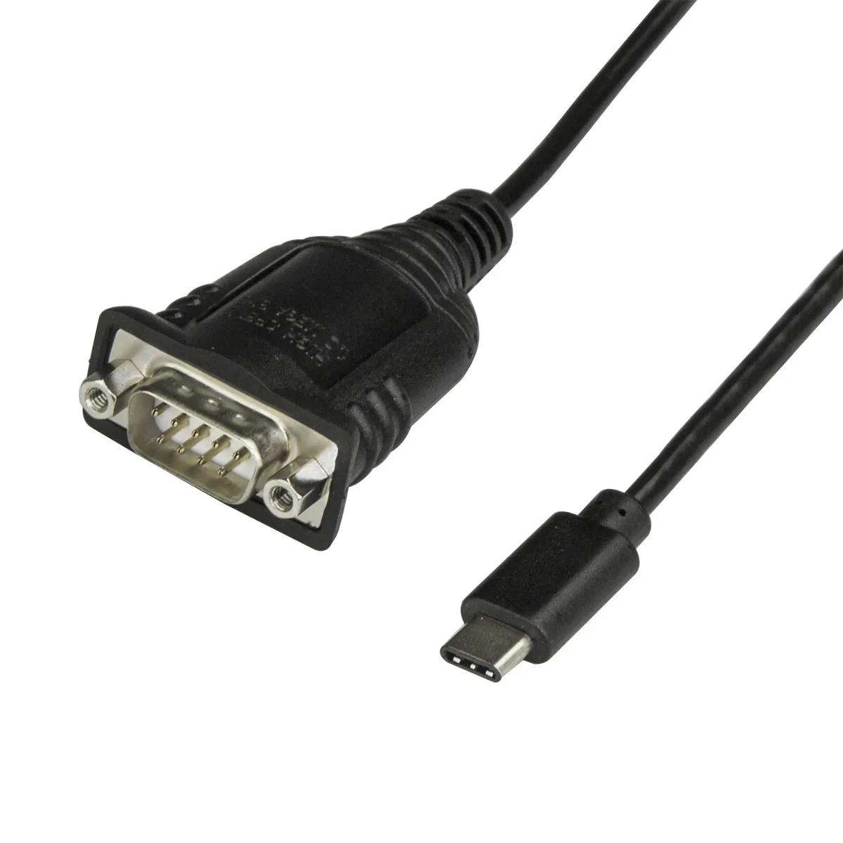 StarTech USB C to Serial Adapter Cable 16" (40cm), USB Type C to RS232 (DB9) Converter Cable, USB-C Serial Cable for PLCs, Scanners, Receipt Printers, Male/Male, Windows/macOS/Linux - Up to 921.6 Kbps Baud - USB / serial cable - DB-9 (M) to USB-C (M) - 40 cm - thumbscrews