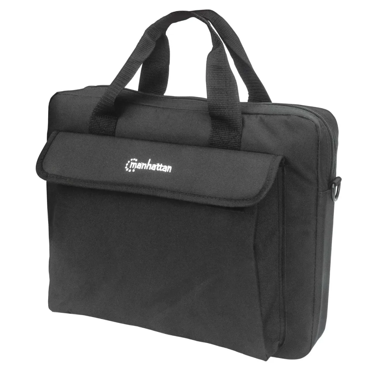 Manhattan 439893 London Laptop Bag 14.1" Black- Top Loader