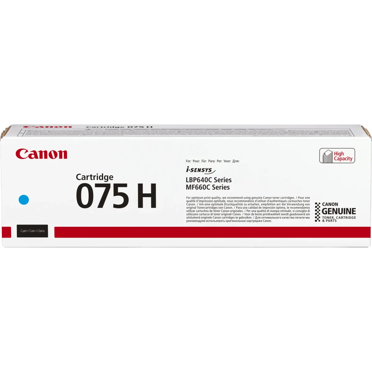 Canon 075 H - High capacity - cyan - original - box - toner cartridge