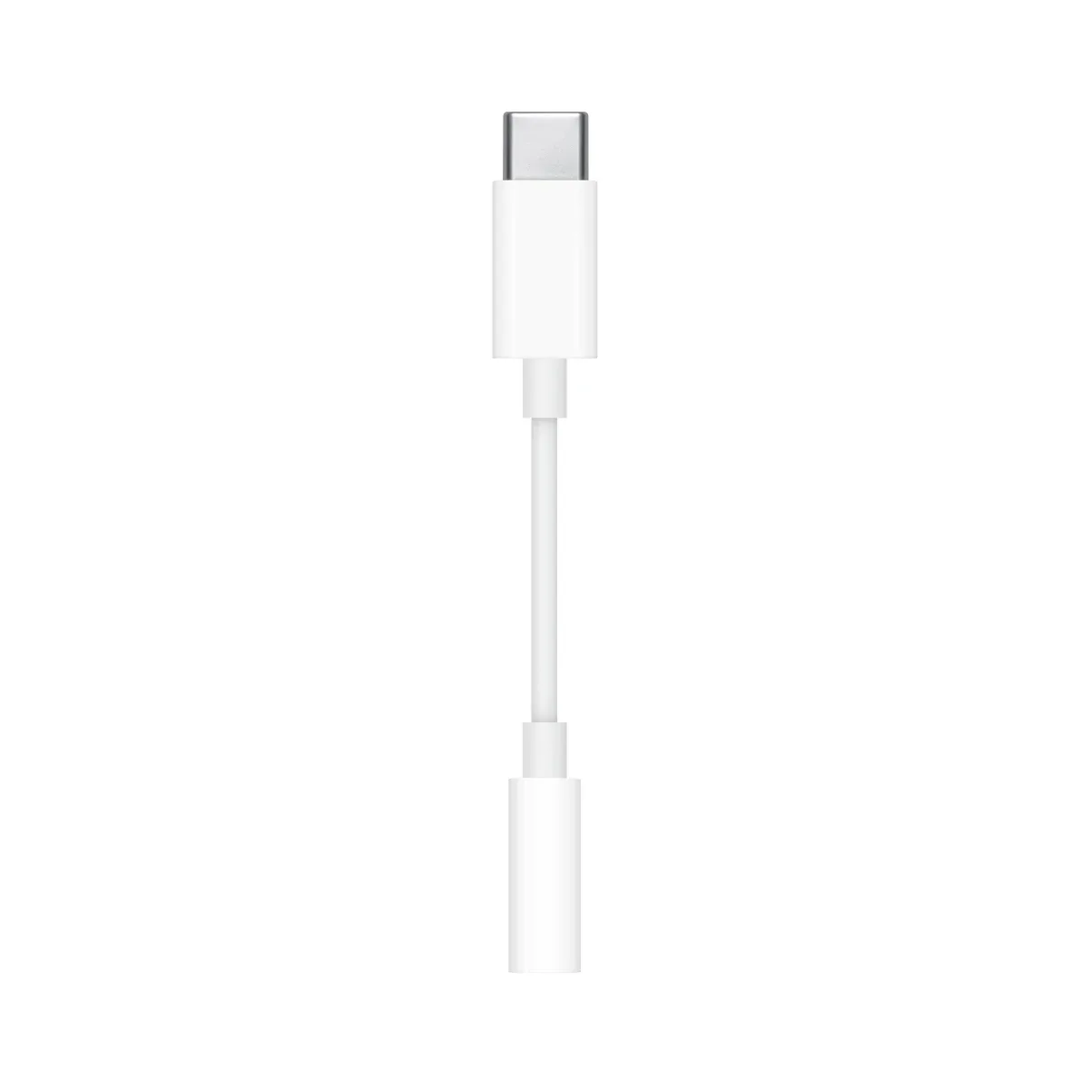 Apple - USB-C to headphone jack adapter - USB-C male to mini-phone stereo 3.5 mm female