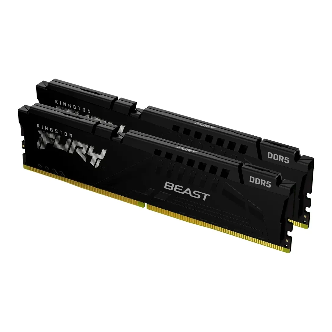 Kingston FURY Beast - DDR5 - kit - 32 GB: 2 x 16 GB - DIMM 288-pin - 3000 MT/s / PC5-48000 - CL36 - 1.35 V - unbuffered - on-die ECC - black