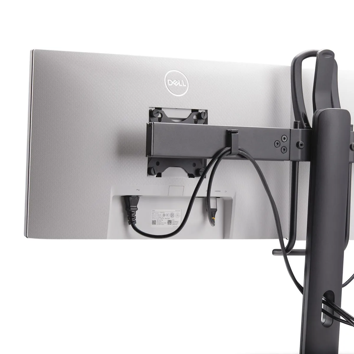 Startech Crossbar Dual Monitor Desk Stand, Double 27inch Screens/VESA - Stand - for 2 monitors - plastic, aluminium, steel - black - screen size: 17"-27" - desktop stand
