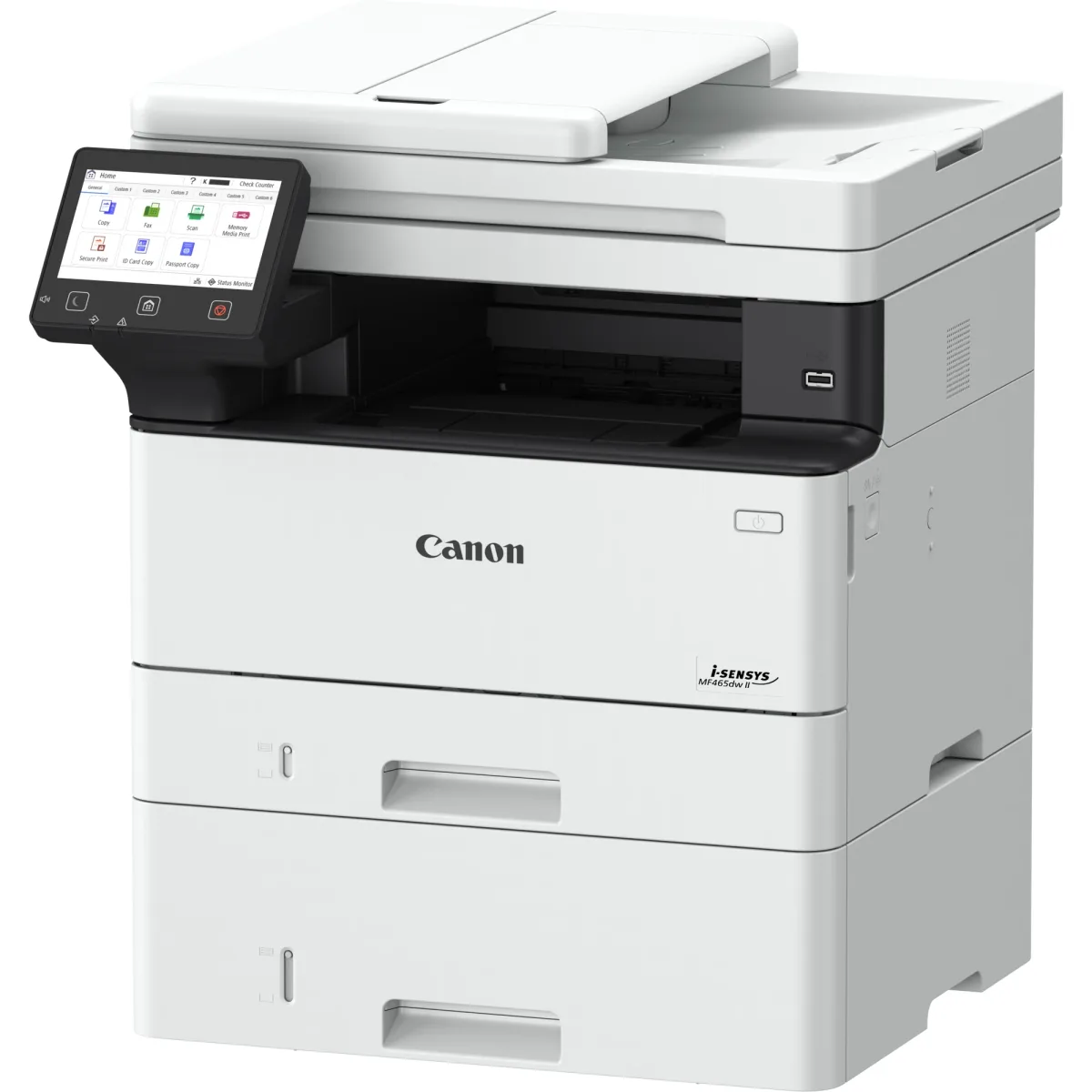 Canon i-SENSYS MF465dw II - Multifunction printer - B/W - laser - A4 (210 x 297 mm), Legal (216 x 356 mm) (original) - A4/Legal (media) - up to 40 ppm (copying) - up to 40 ppm (printing) - 350 sheets - 33.6 Kbps - USB 2.0, Gigabit LAN, Wi-Fi(n)