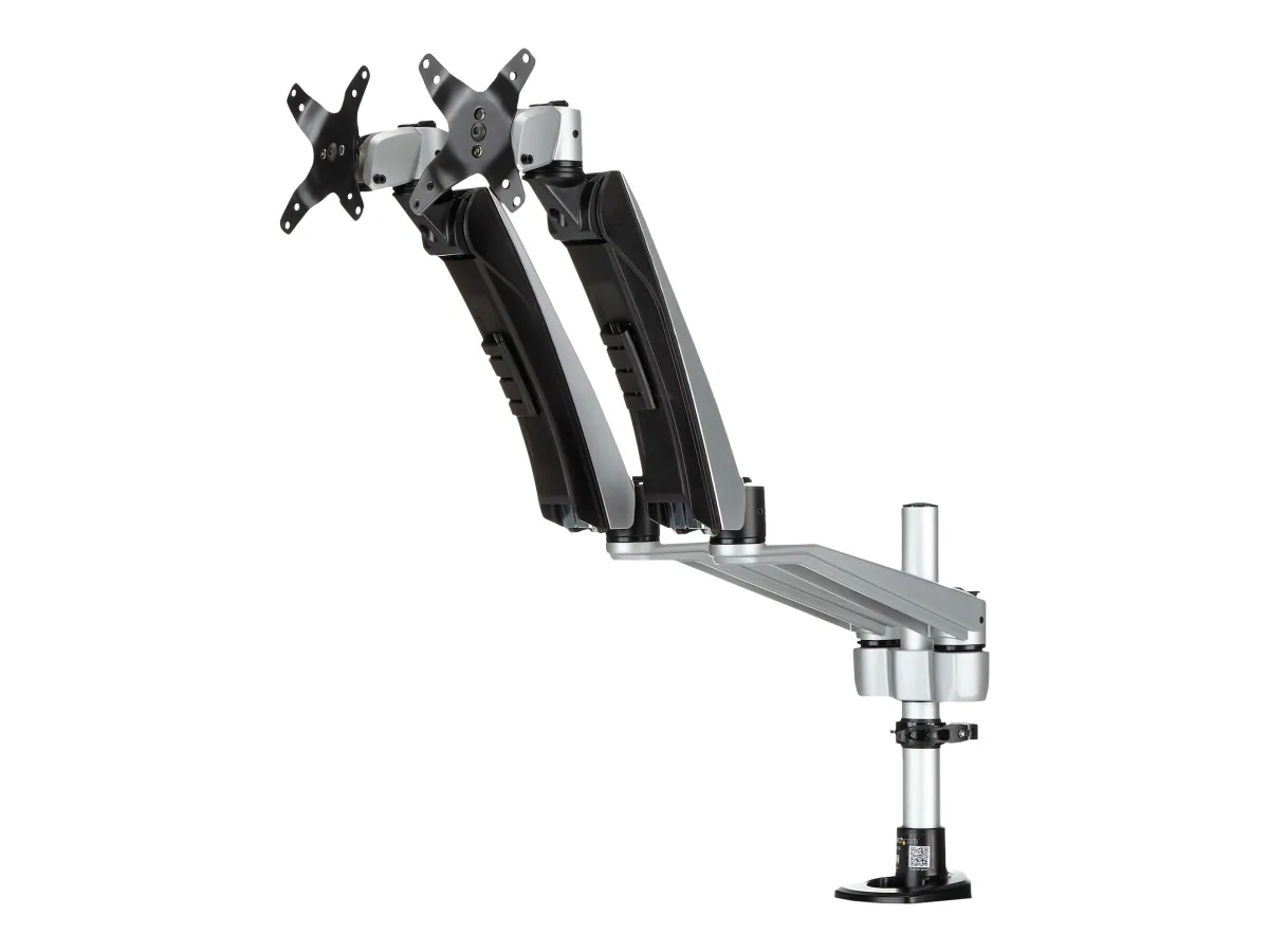 Startech - Mounting kit (C-clamp, arm assembly, VESA mount) - adjustable arm with mechanical spring - for Monitor - plastic, steel - black - screen size: up to 40" - grommet, desk-mountable