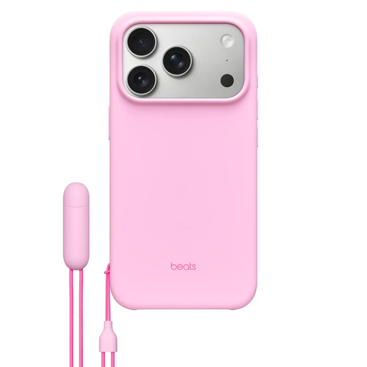 Beats - Protective cover for mobile phone - with kickstand and camera control - MagSafe compatibility - polycarbonate - pebble pink - for iPhone 17 Pro