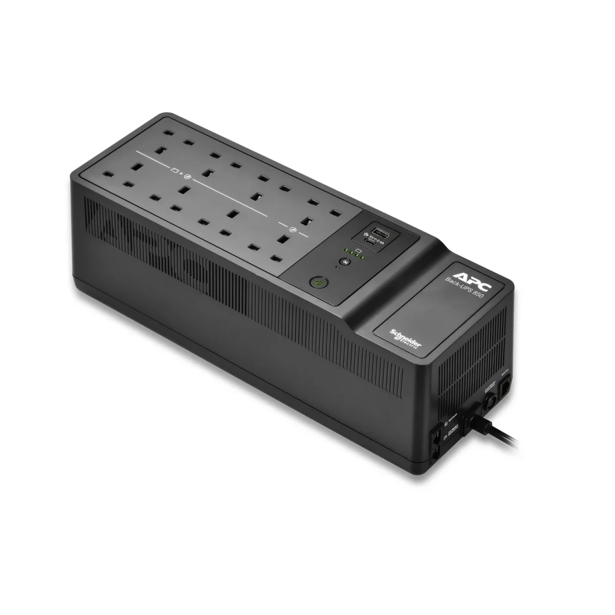 APC Back-UPS BE850G2 - UPS - AC 230 V - 520 watt - 850 VA - output connectors: 8 - United Kingdom - black