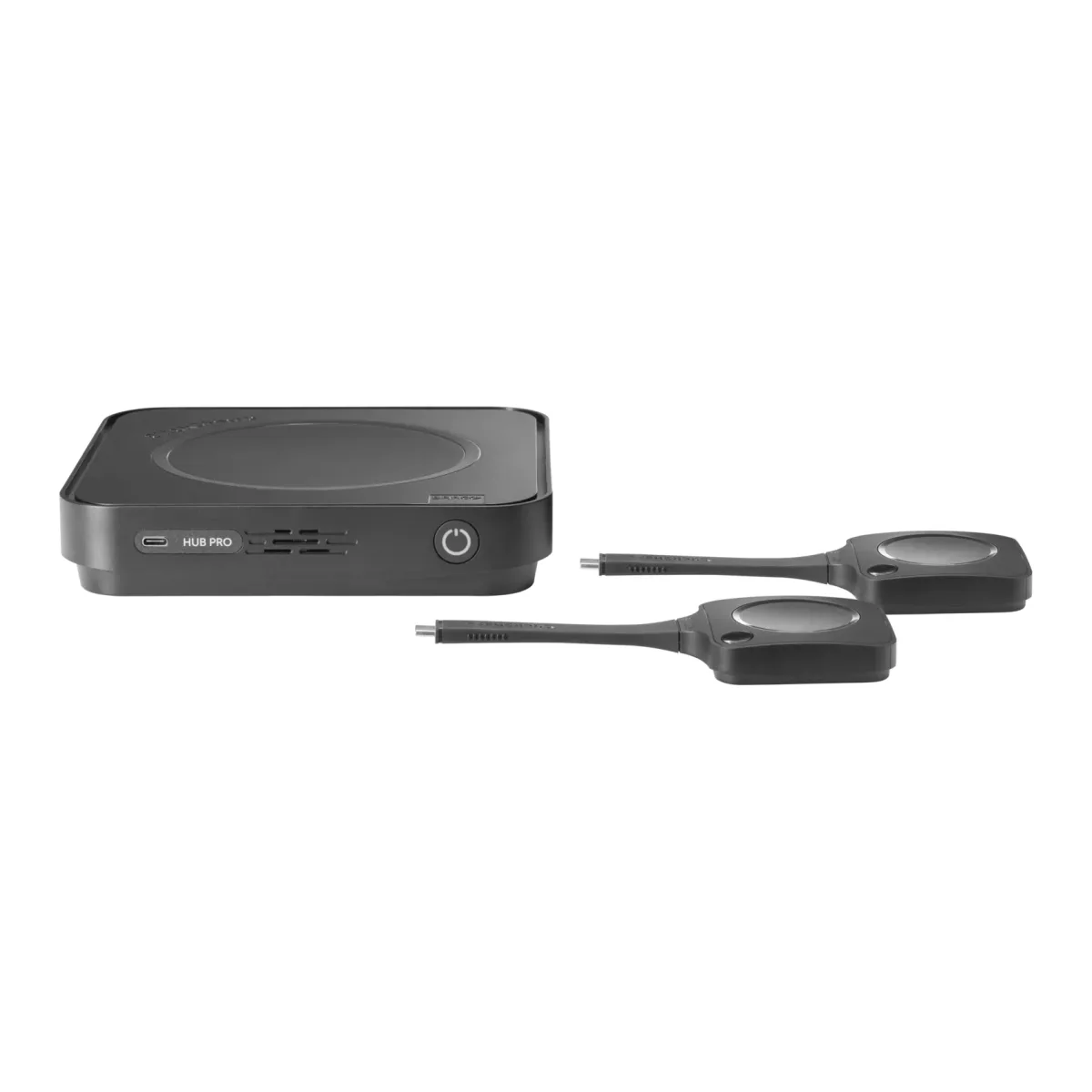 Standalone Product: Clickshare Hub Pro EU with 2 Buttons - It does not include the Panel, Gen5 Button Tray, Power Supply and Power Cord