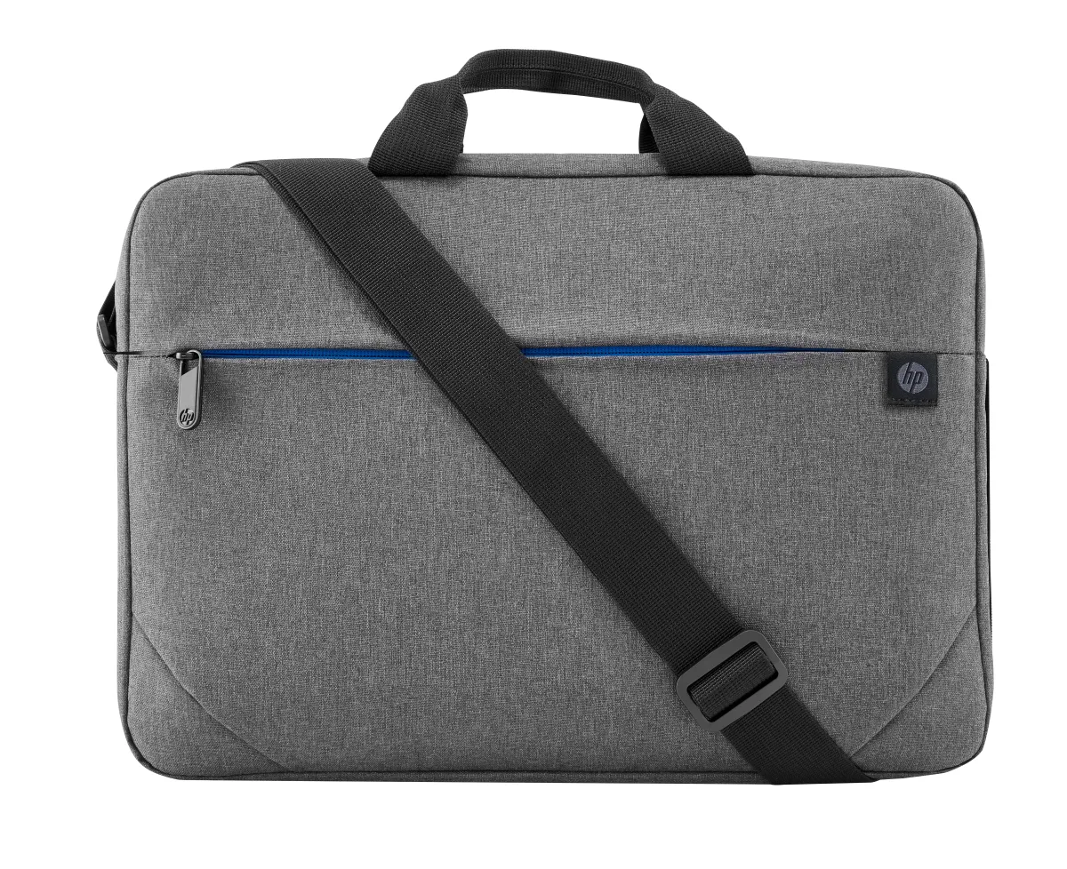 HP Prelude Top Load - Notebook carrying case - 15.6" - black & grey, blue zipper