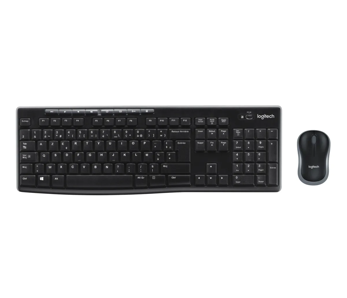 Logitech Wireless Combo MK270 - Keyboard and Mouse set 2.4GHZ - FRENCH LAYOUT