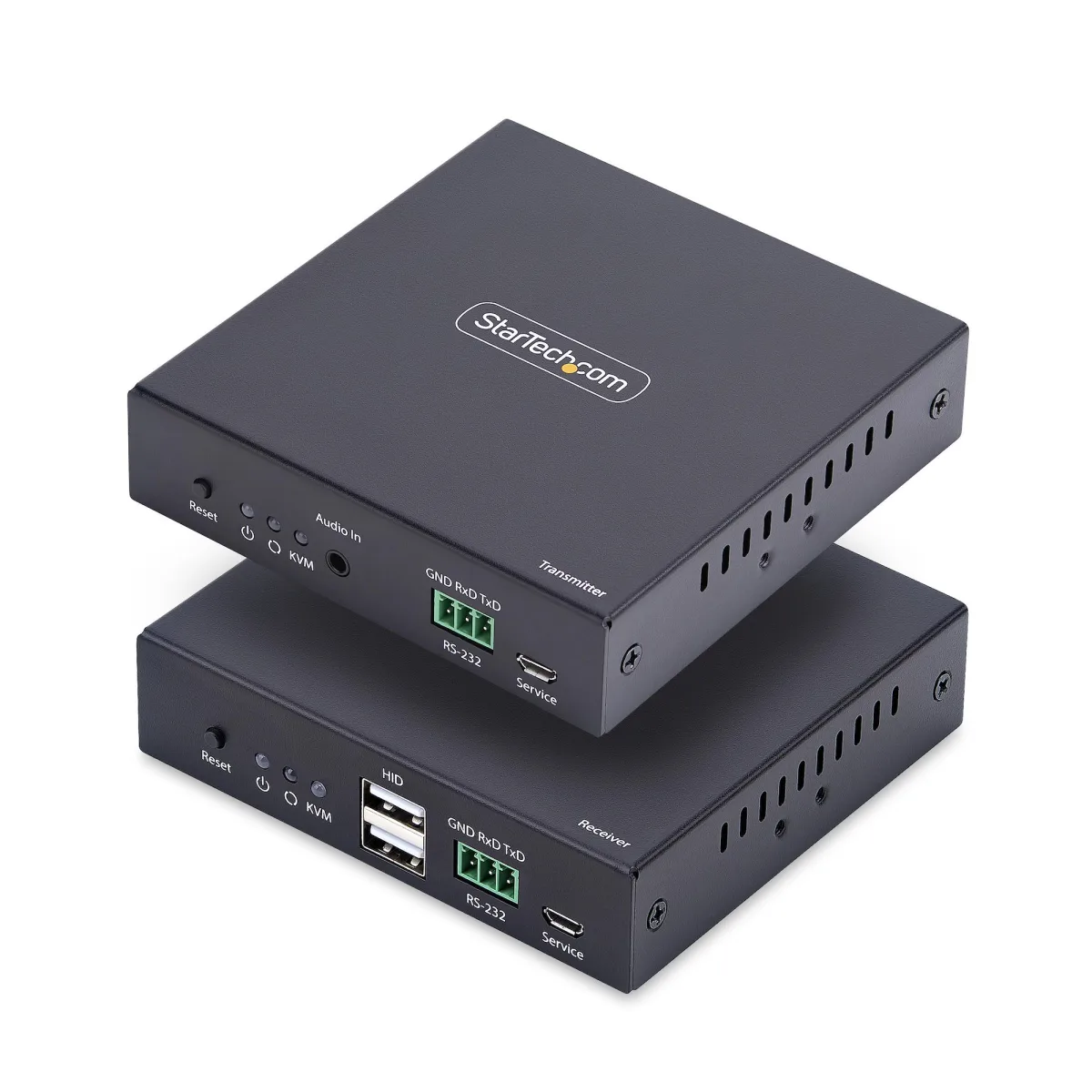 Startech HDMI KVM Extender Over IP Network, 4K 60Hz, Driverless - Transmitter and receiver Kit - video/audio/USB extender - HDMI