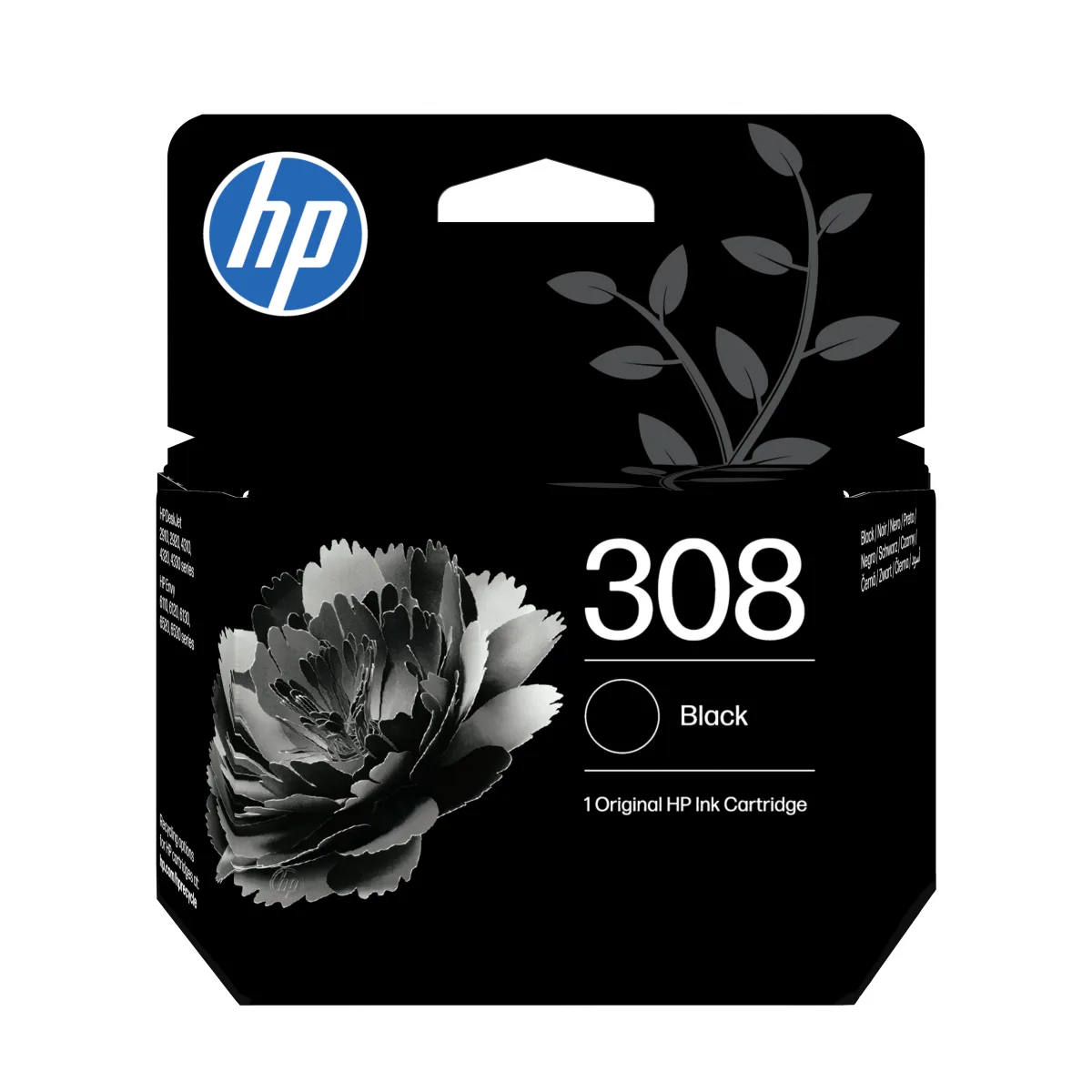 HP 308 BLACK ORIGINAL INK CARTRIDGE