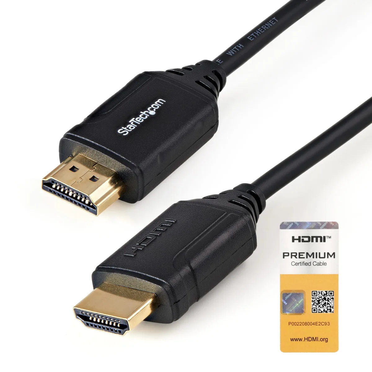 Startech StarTech.com Premium Certified High Speed HDMI 2.0 Cable with Ethernet - 1.5ft 0.5m - HDR 4K 60Hz - 20 inch Short HDMI Male to Male Cord (HDMM50CMP)